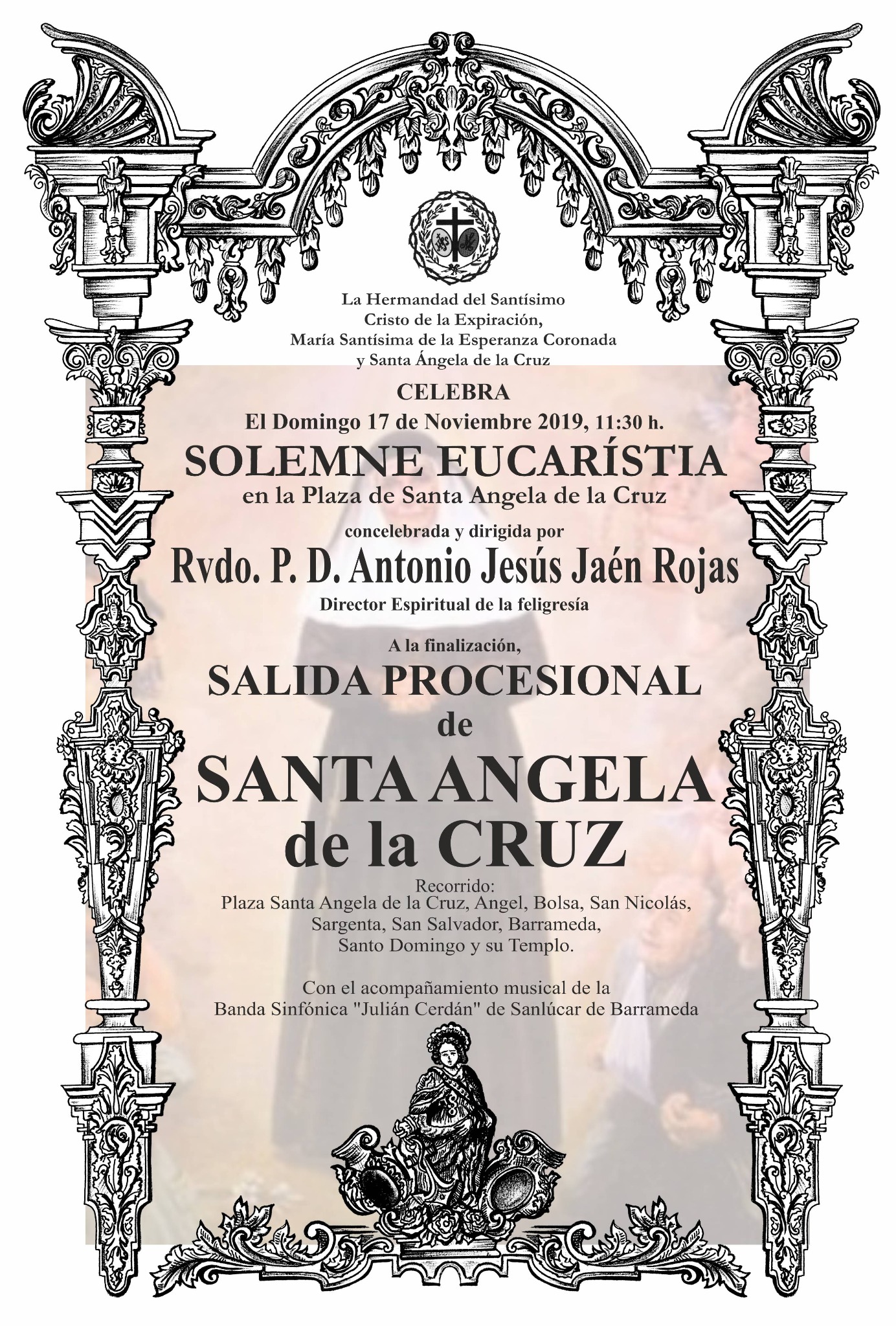 Misa de Campaa y Salida de la imagen Santa Angela de la Cruz